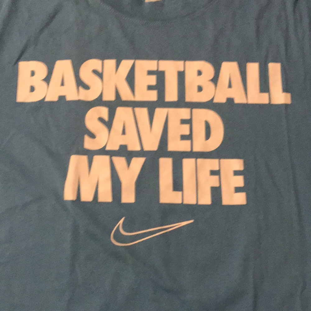 Nike “Basketball Saved My Life” Short Sleeve T-Shirt